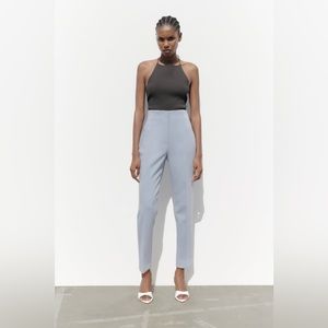 Zara high waisted light blue pants